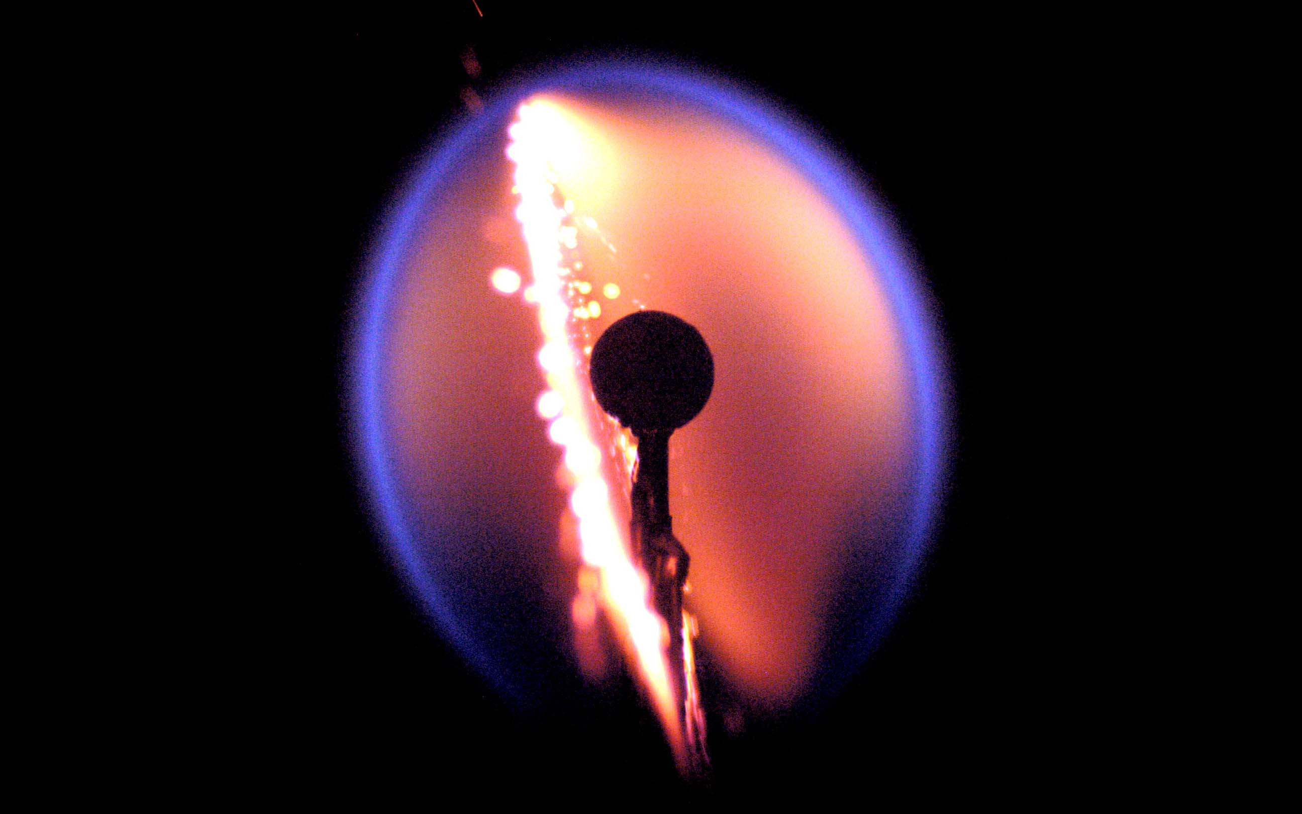 Fire in microgravity.