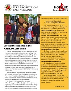 FPE Summer 2023 Newsletter front page